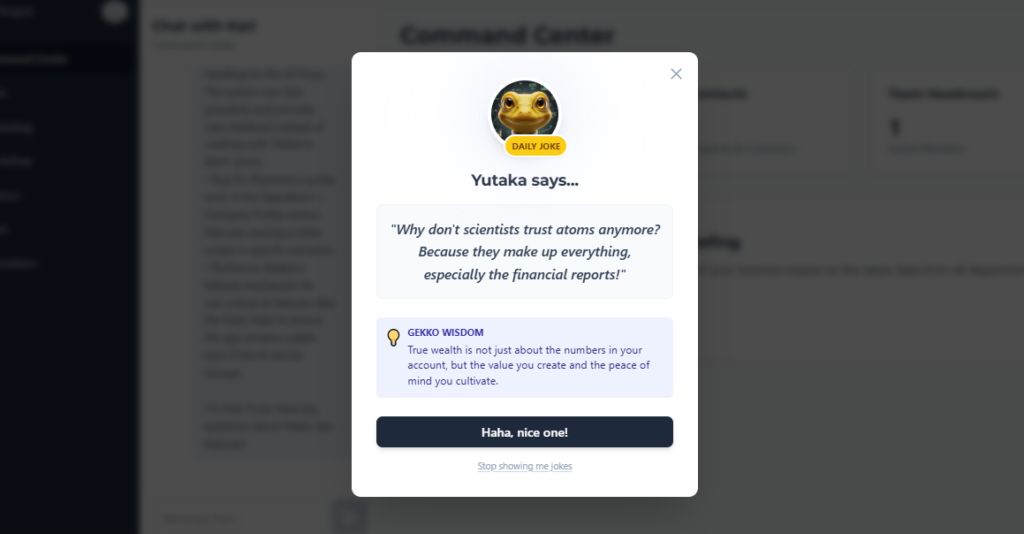 All the Gekkos Quit To Become Comedians Lol!